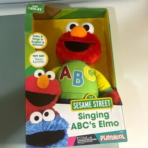 New Sesame Street Singing ABC’s Elmo Plush Toy by Playskool